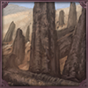 An ancient forest turned to stone, preserved forever among the eternal sands.