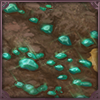 Exposed Shiny Teal Rocks