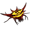 Beetle Nemesis: Gasteracantha versicolor