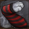 Striped Red Stockings [Front]