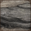 A bunch of big eroding rocks made out of shale.
